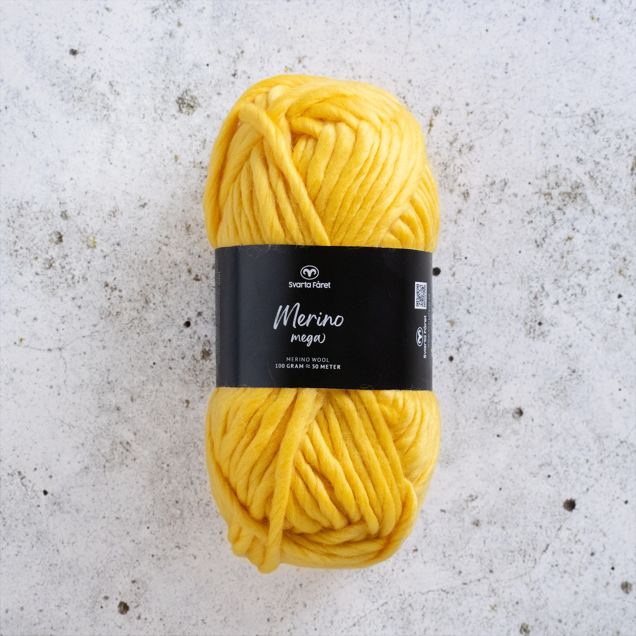 Produktbilde for Merino Mega Merino garn 100 gr 4Blue Lagoon 04 Svarta Fåret