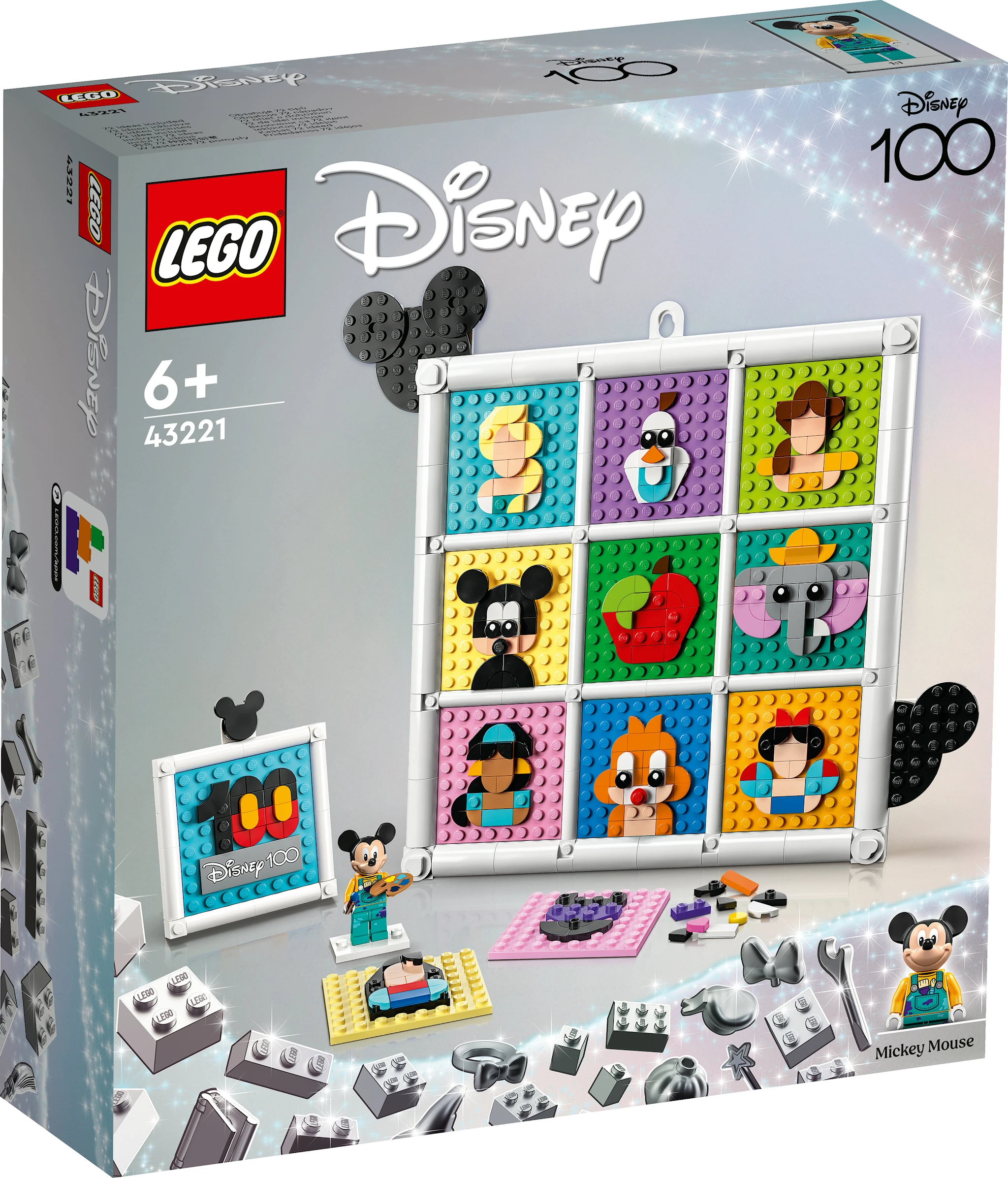 Produktbild för 100 år av tecknade Disneyikoner LEGO® Disney Classic (43221)