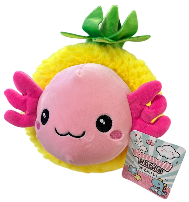 Axolotl ananaspehmolelu 25 cm Kawaii Kuties