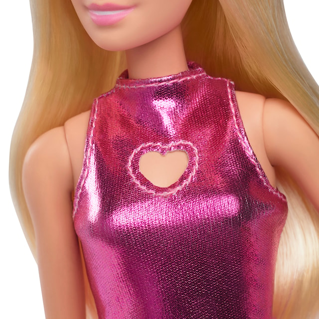 Tuotekuva 4 - Barbie Fashionista Fashion Doll Pinkki Metallinen mekko