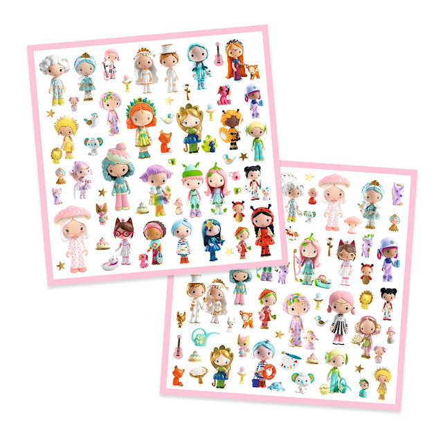 Produktbild 1 för Stickers Tinilys Miniatyrvärld Metallic Djeco