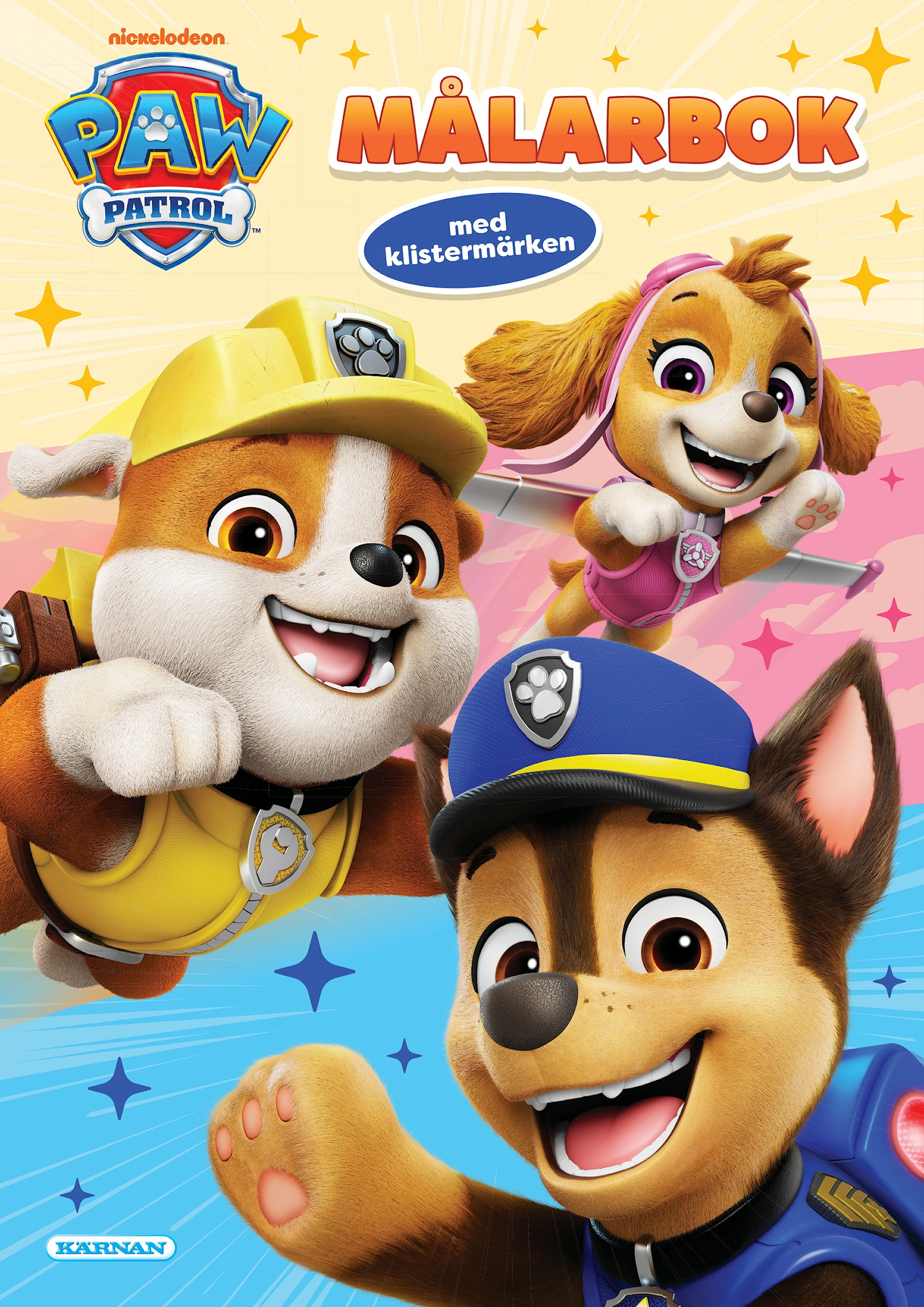 Produktbild för Målarbok Paw Patrol med klistermärken Kärnan