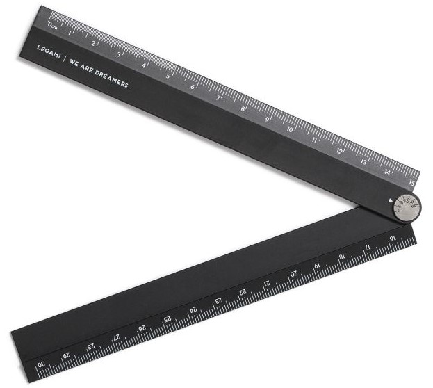 Linjal hopfällbar Och Vinkelmätare 30 cm Legami