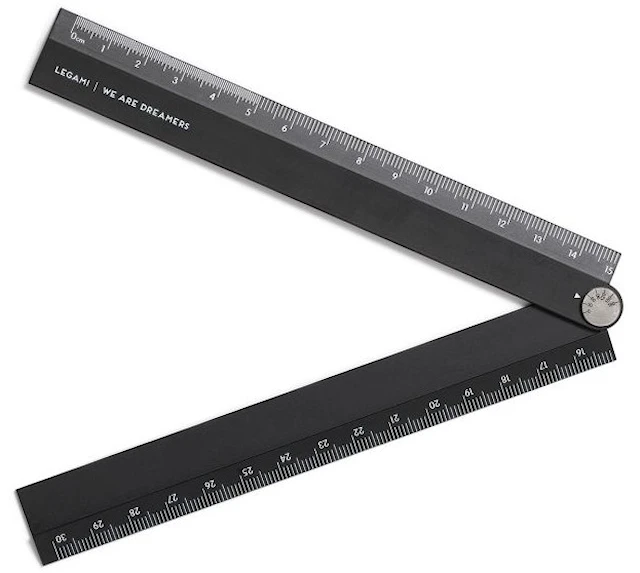 Linjal hopfällbar Och Vinkelmätare 30 cm Legami