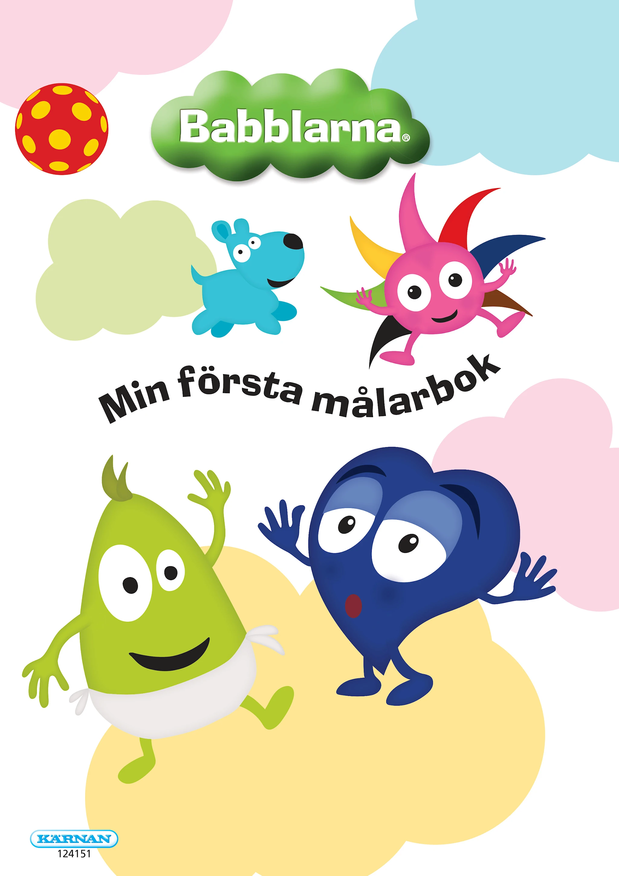 Produktbild för Målarbok Babblarna 'Min Första Målarbok', Kärnan