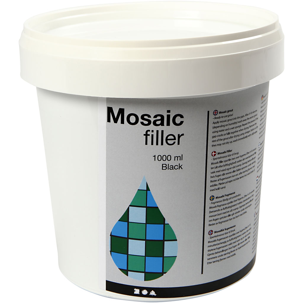 Mosaikfiller Svart 1000 ml
