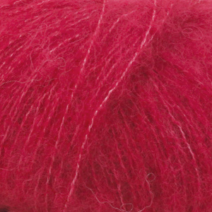 Brushed Alpaca Silk Uni Colour Garn 25 g röd 07 Drops