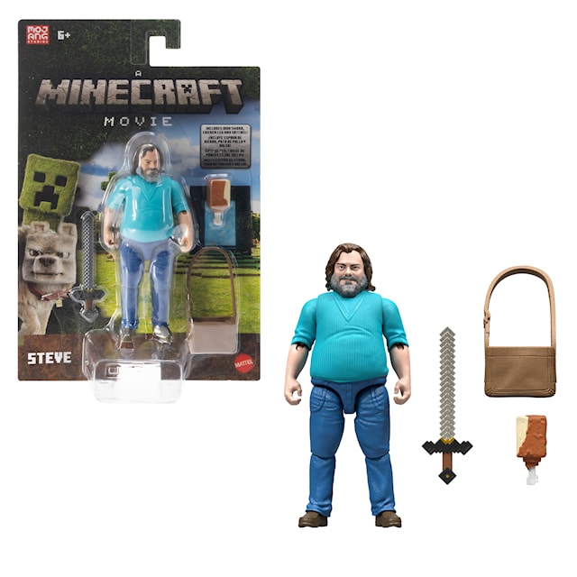 Tuotekuva 5 - Minecraft Movie Steve Hahmo 10 cm