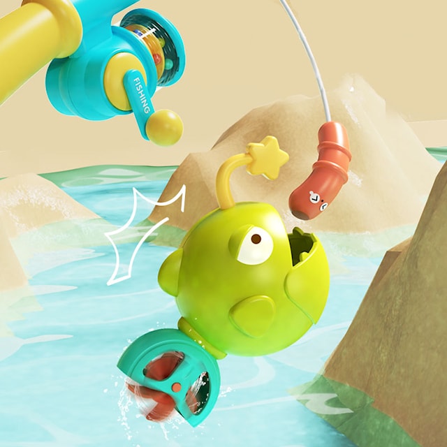Produktbilde 2 for Tub Fun! Badelek, Fiskesett, 4 deler