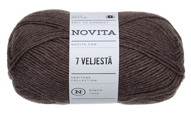 7 Bröder Garn Ullmix 100 g murkla 064 Novita