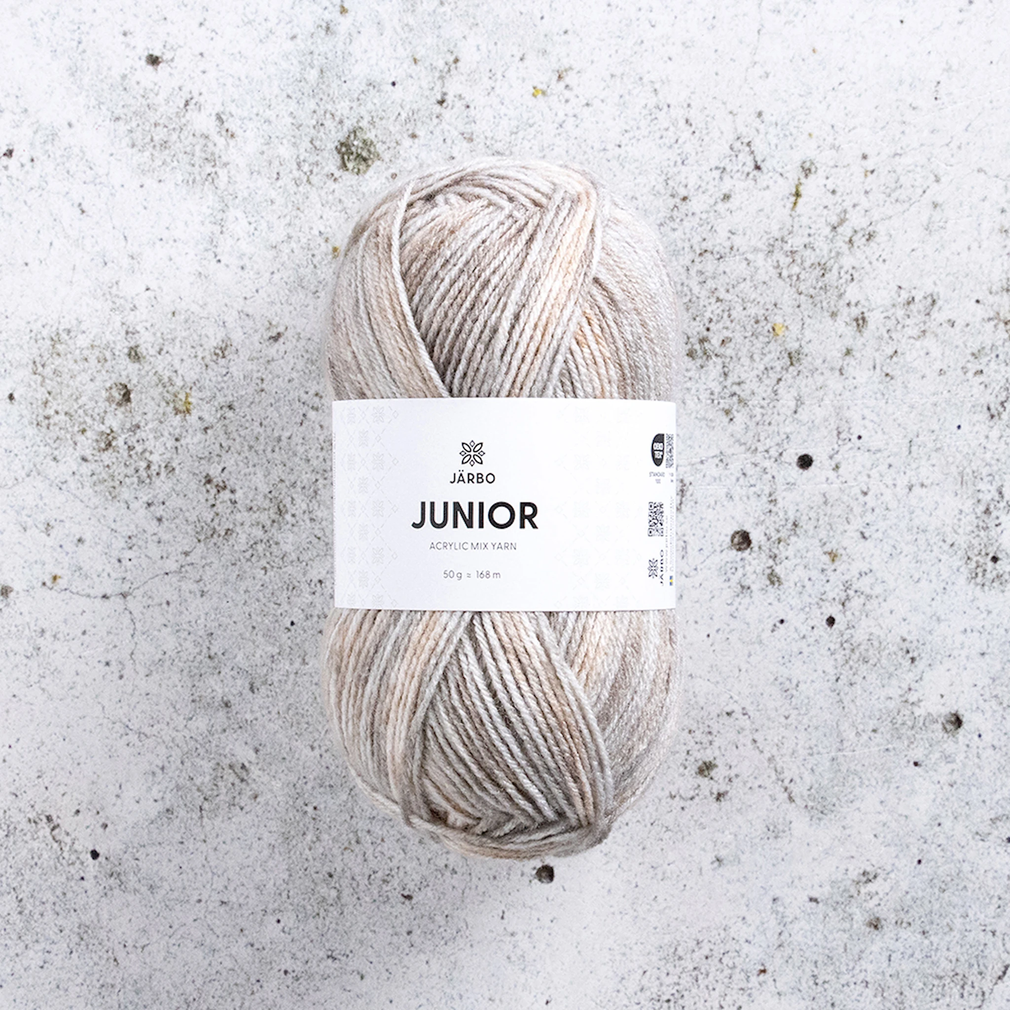 Produktbild för Junior Garn Akrylmix 50g Sandbank (50) Järbo