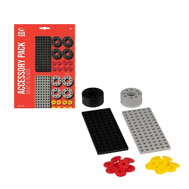 Plus-Plus Accessory Pack Gray and Black
