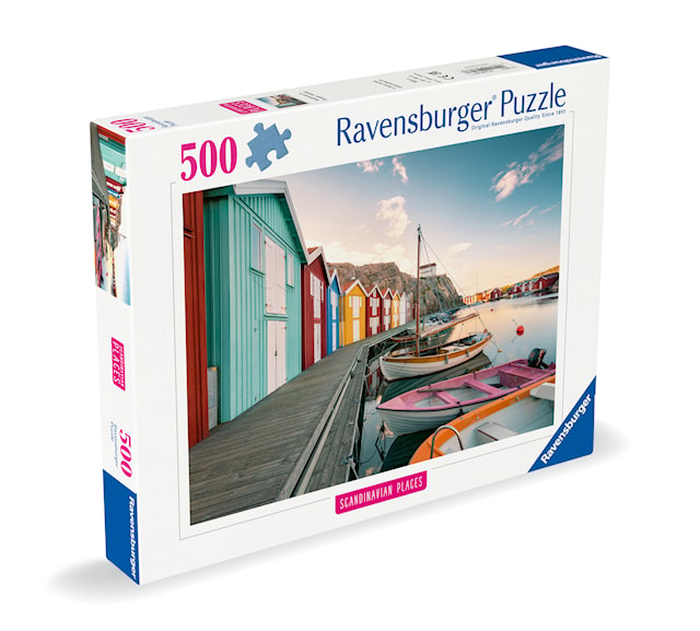 Produktbild 2 för Pussel Boathouses In Smogen 500 bitar, Ravensburger
