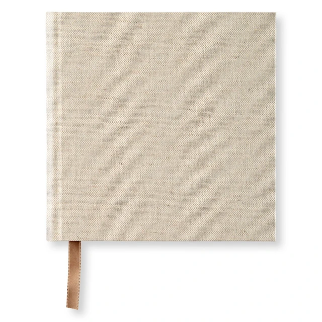 Anteckningsbok 185 x 185 Olinjerad Rough Linen Paperstyle