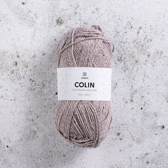 Nya Colin bomull lin mix 50 gr Grey Dust 135 Järbo