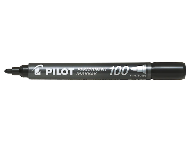 Märkpenna Permanent Fine 100, Svart, Pilot