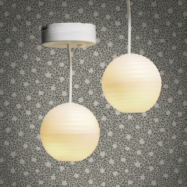Tuotekuva 2 - Riisipaperilamppu 2 Kpl Lundby