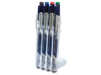Fineliner Pilot Frixion 4-p svart/grön/blå/röd