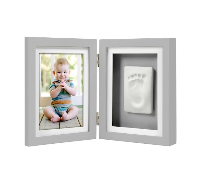 Babyprints Ram Dubbel Ledad, Grå, Pearhead
