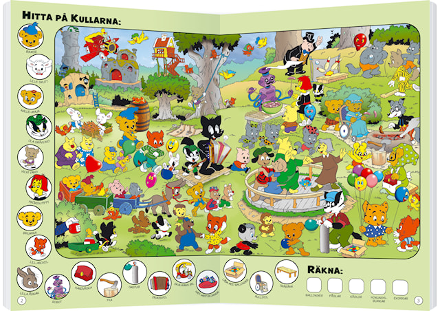 Produktbild 2 för Pysselbok Bamse "Leta och hitta"  Kärnan