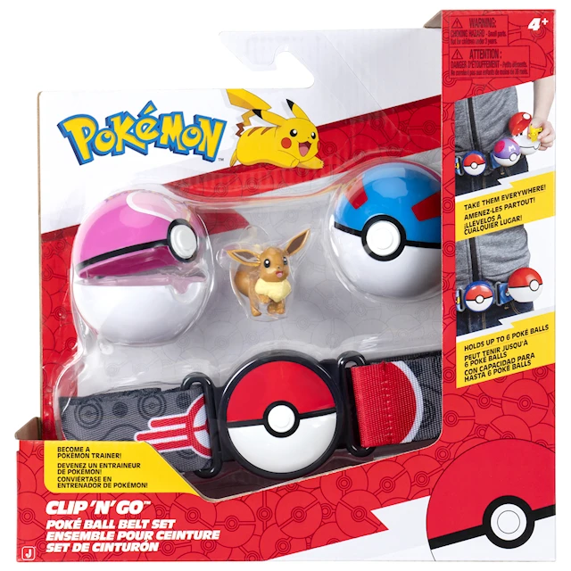 Clip N Go Belt Set Eevee Pokémon