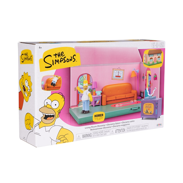 Produktbilde 6 for Simpsons 2,5 tommers lekesett Simpsons stue med Homer