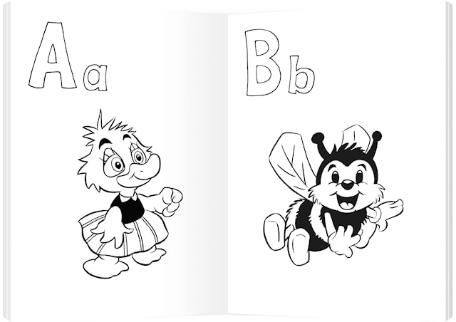 Produktbild 2 för Målarbok Abc Med Poster Bamse