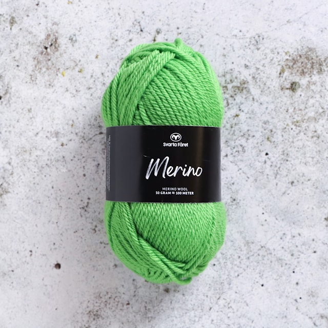 Produktbild 1 för Merino 50g Green Parakeet (13) Svarta Fåret