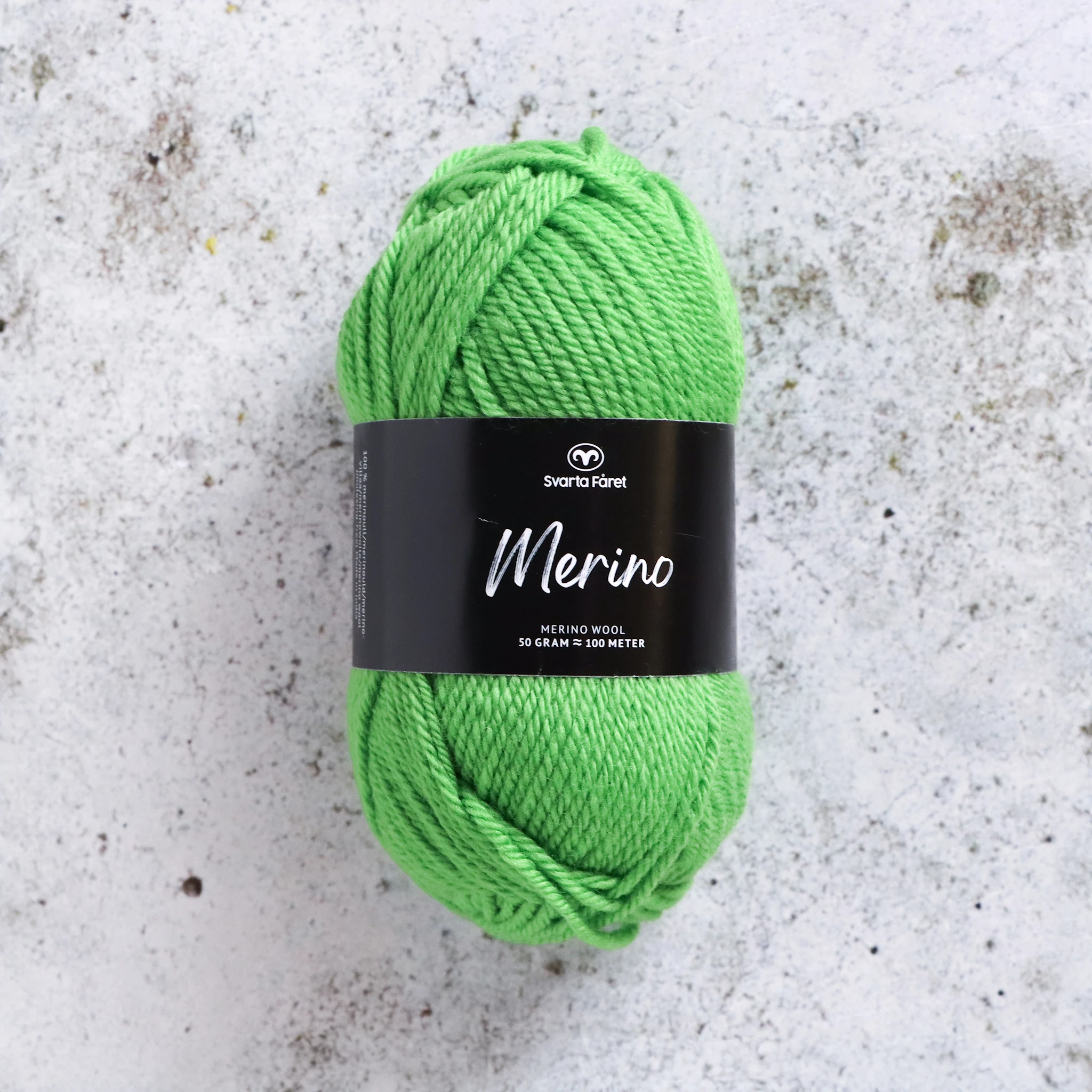 Tuotekuva ille Merino 50g Shepherd's Grey (24) Svarta Fåret