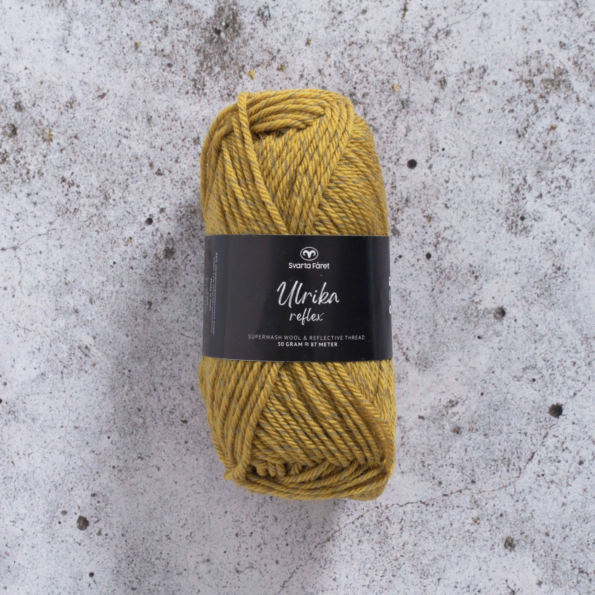 Produktbilde for Ulrika Reflex Garn Ullmiks 50 g Svarta Fåret
