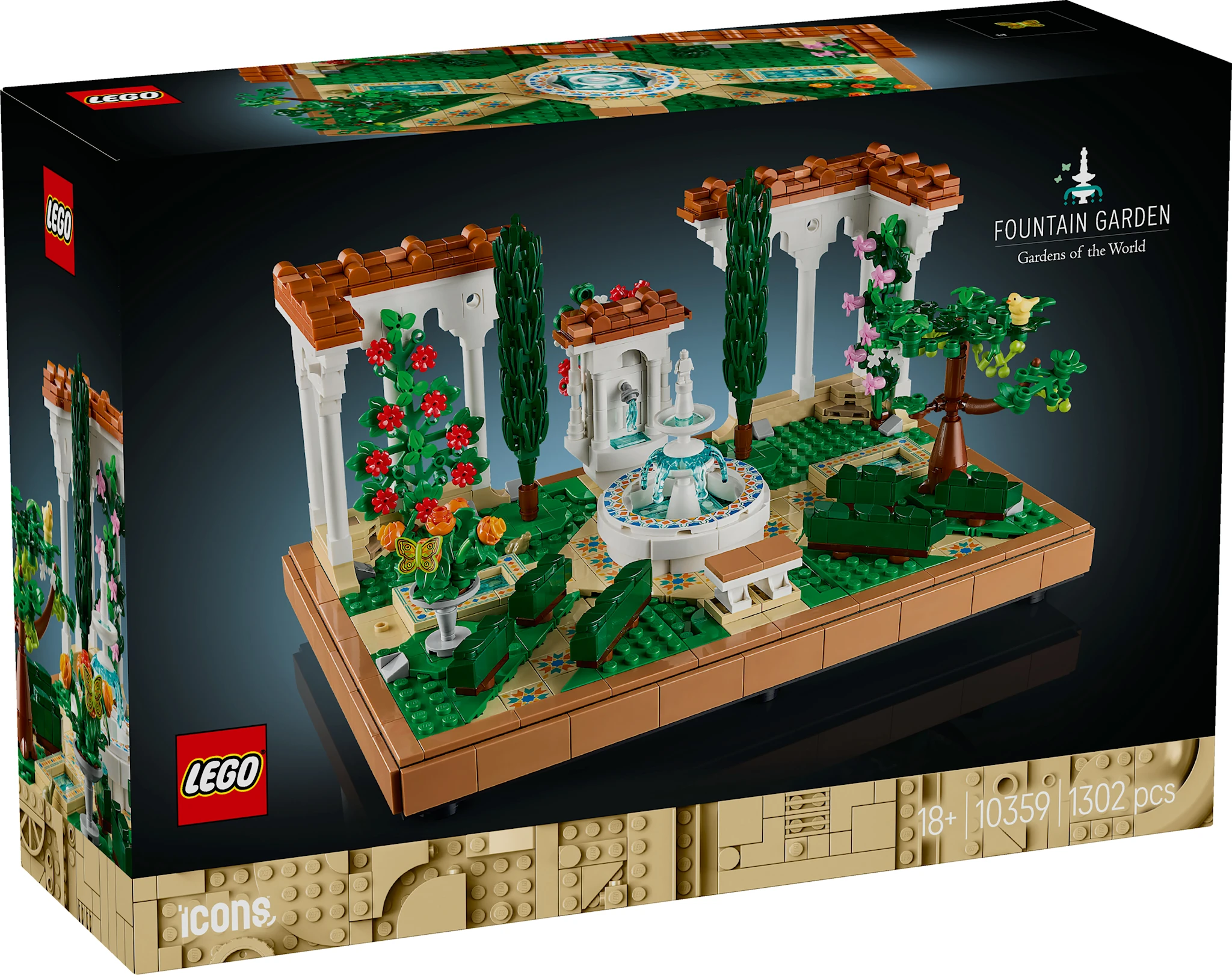 Produktbild för Fontänträdgård LEGO® Icons (10359)
