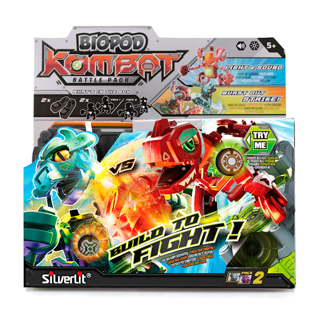 Tuotekuva 4 - Biopod Kombat Battle 2-pack Rosa/Blå Silverlit