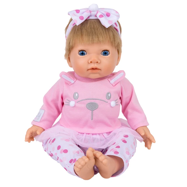 Pink Bunny Baby Nukke Pinkki 44 cm Tiny Treasures