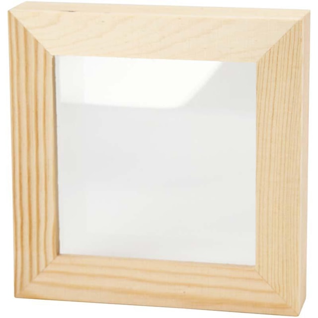 Produktbild 1 för Ram 3D 12,3x12,3 cm Furu 1 st