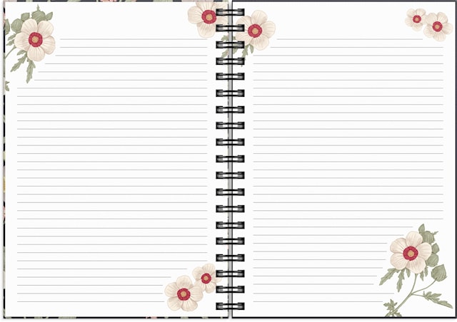 Produktbilde 3 for Kalender 2026 A6 Life Planner Floral Burde