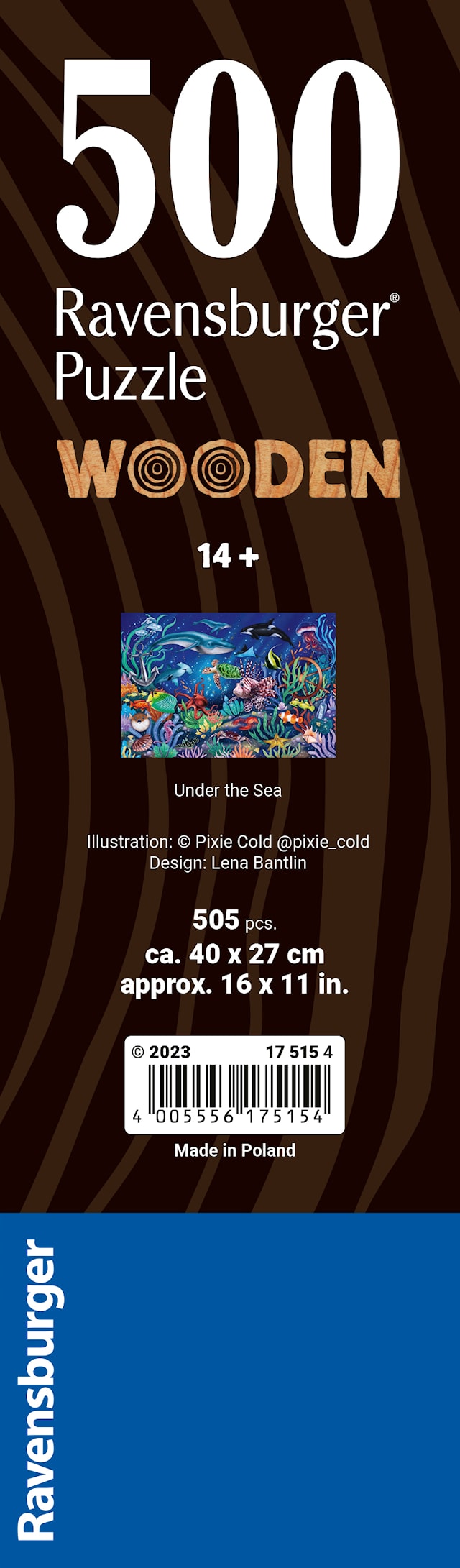 Tuotekuva 4 - Wooden Under the Sea, Palapelit 500 palaa, Ravensburger