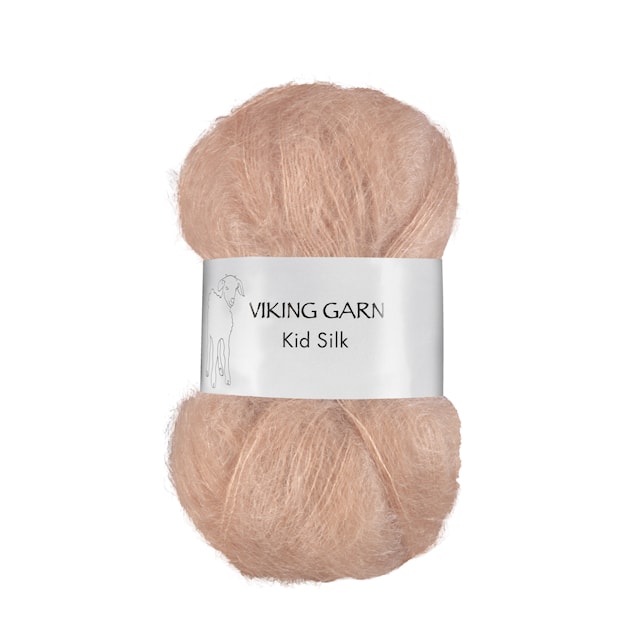 Kid/Silk Garn 25 g Lys Nougat 366 Viking Garn