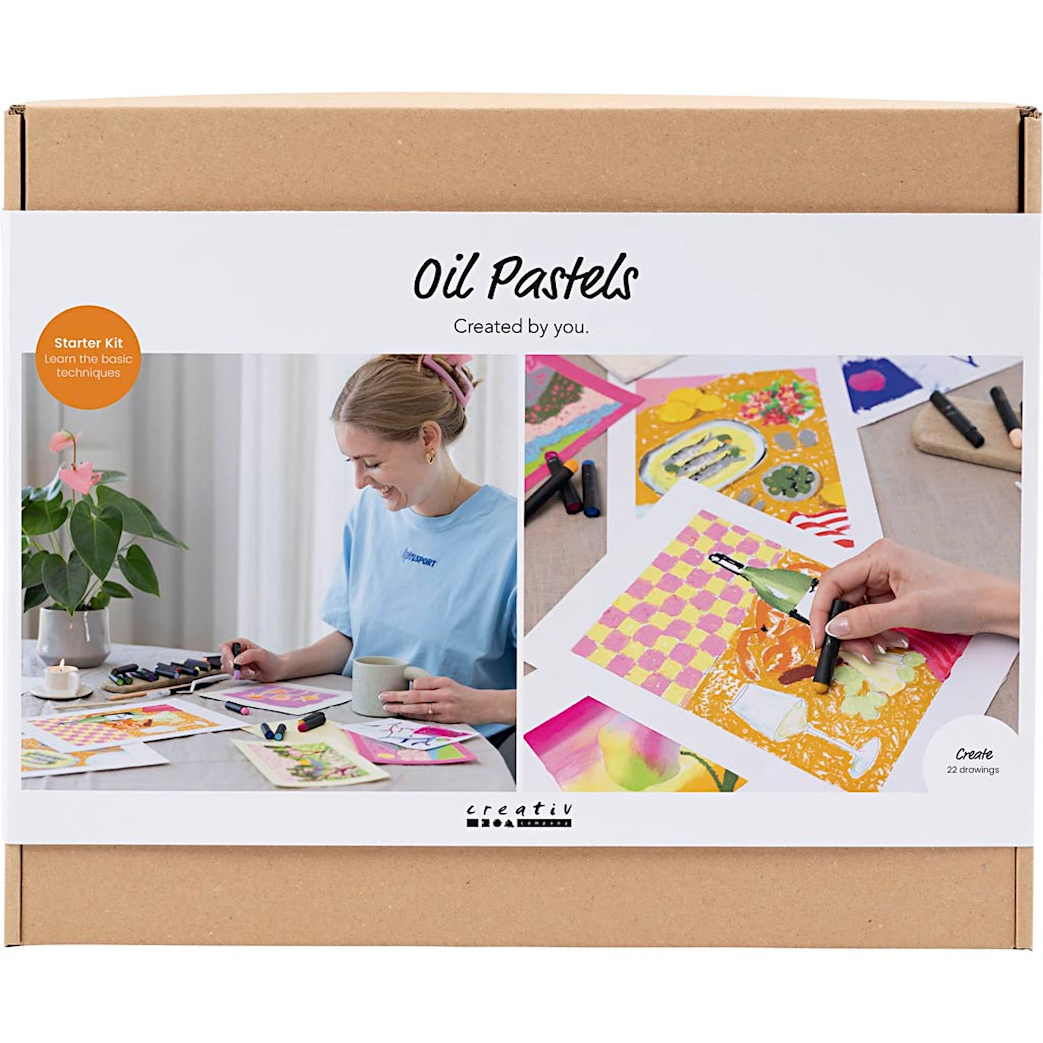 Tuotekuva ille Aloita DIY-setti Öljypastellien sekavärit