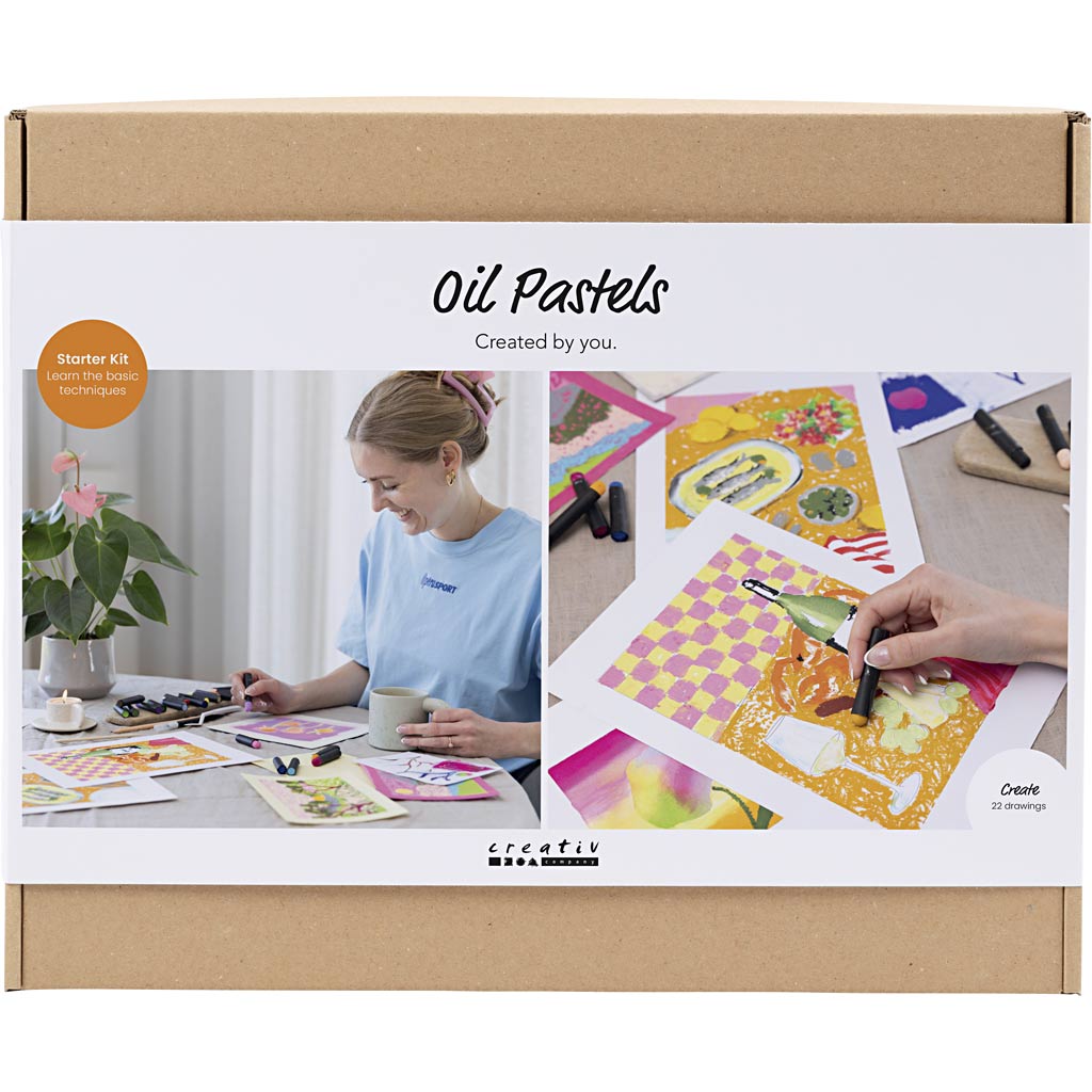 Start DIY Kit Oljepastell mixade f&auml;rger