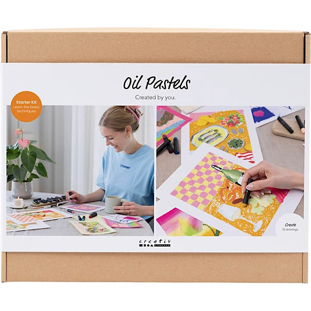 Start DIY Kit Oljepastell mixade färger