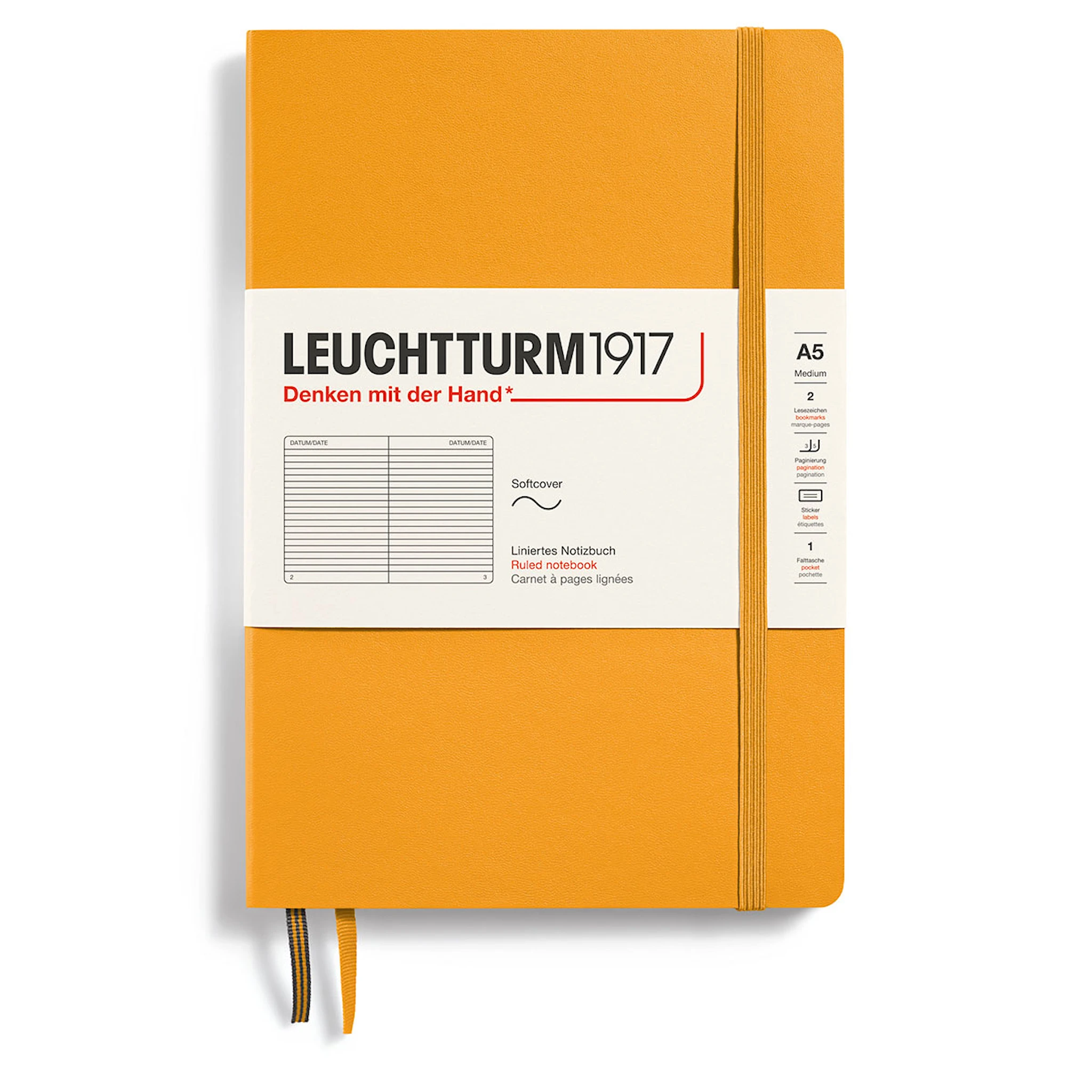 Produktbild för Anteckningsbok A5 Soft Linjerad Rising Sun Leuchtturm1917