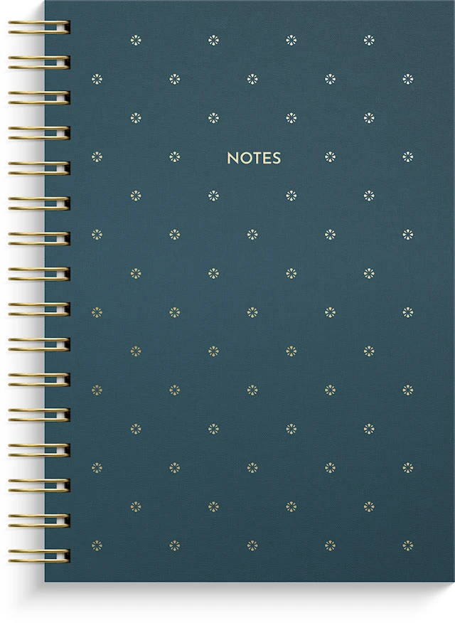 Notebook Dotted A5 Flowery Burde