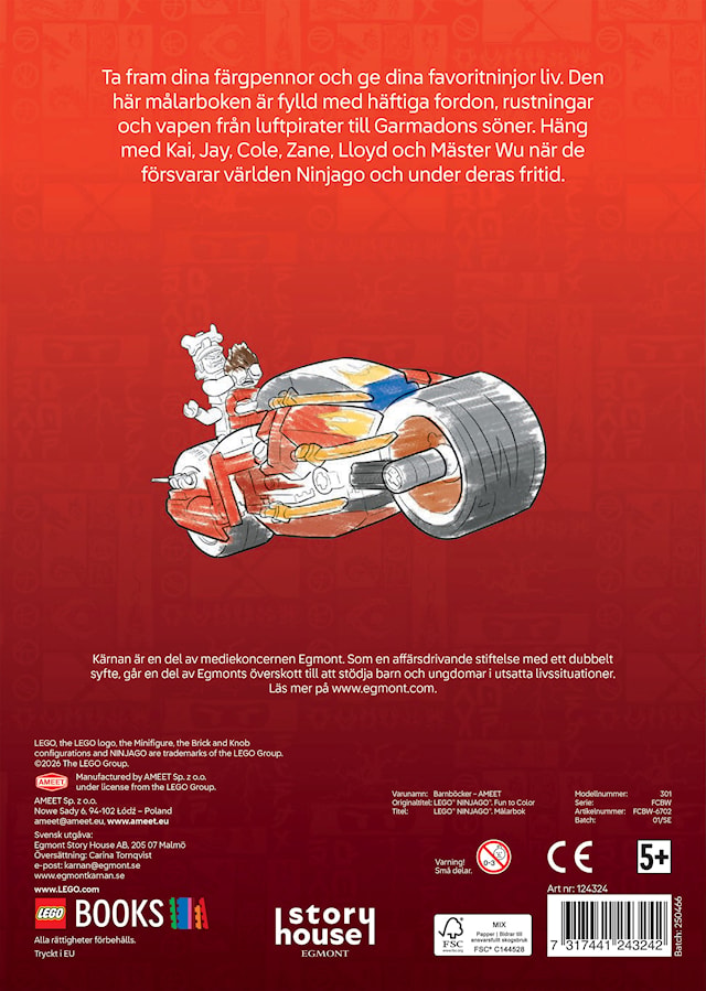 Produktbild 3 för Målarbok Lego Ninjago