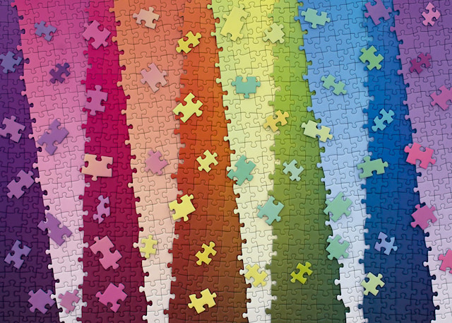 Produktbild 2 för Pussel Colors On Colors 1000 bitar, Ravensburger