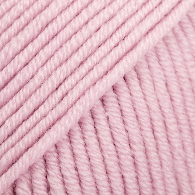 Merino Extra Fine Uni Colour Garn Merinoull 50 g Powder Pink 40 Drops
