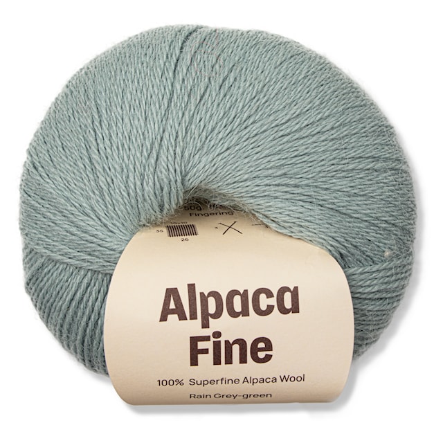 Alpaca Superfine 50 g Rain green/grey A255 Adlibris