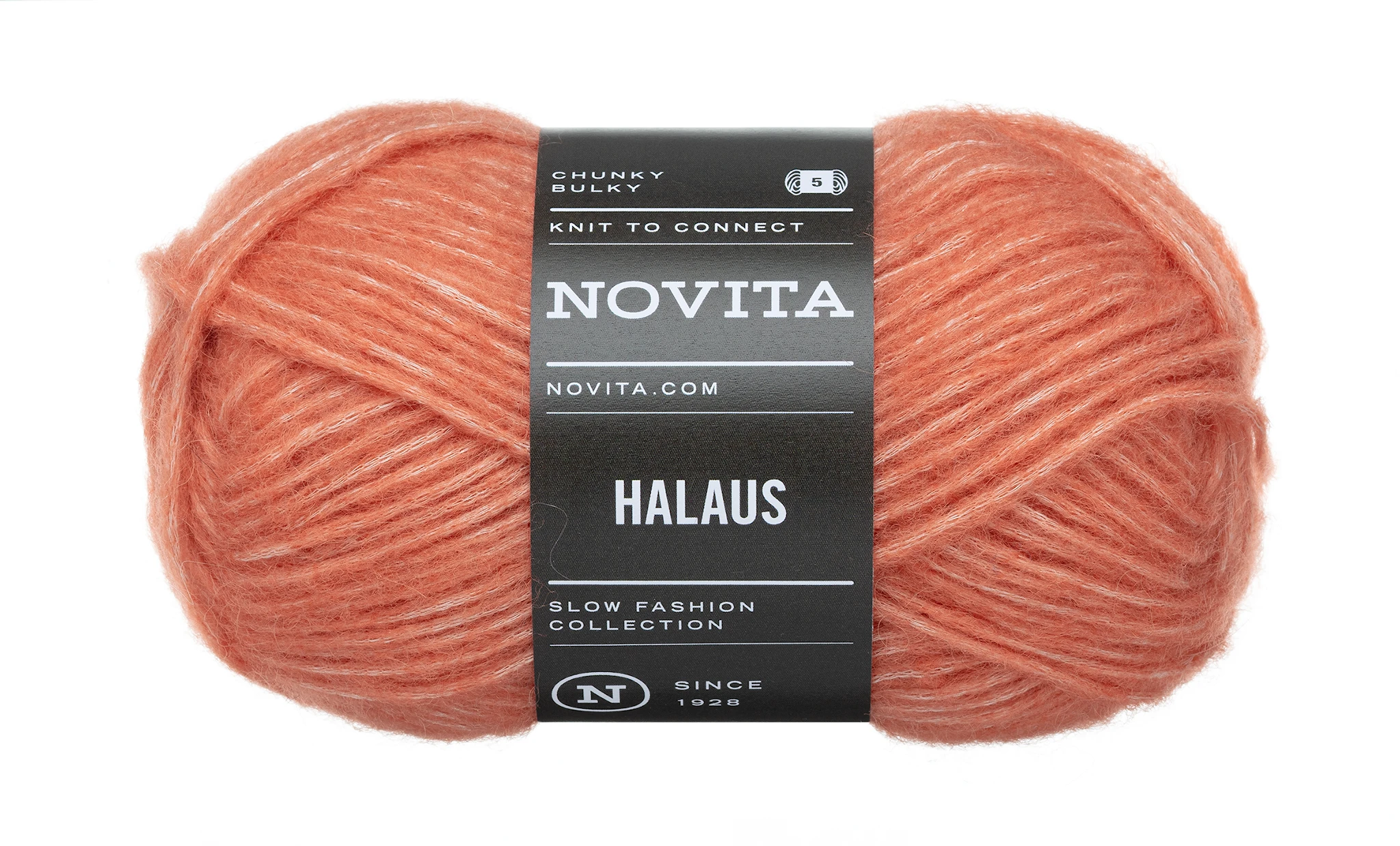 Produktbild för Halaus garn Ullmix 50g Glödhet 2801 Novita