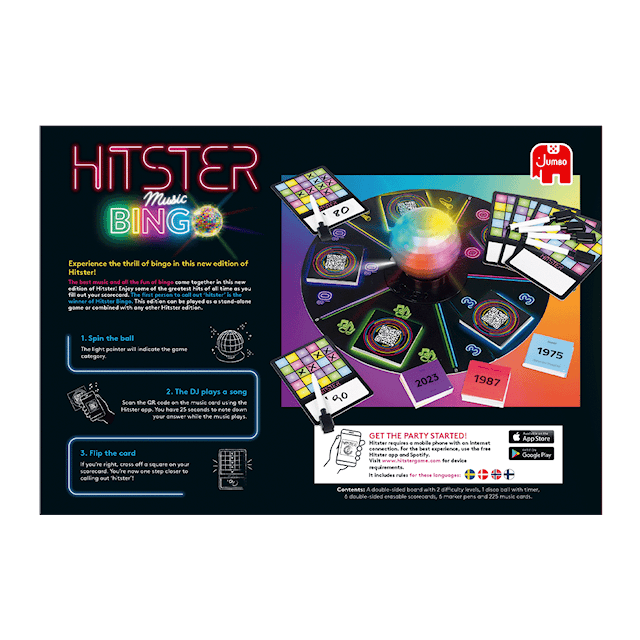 Produktbild 4 för Hitster Bingo (SE/NO/FI/DK)