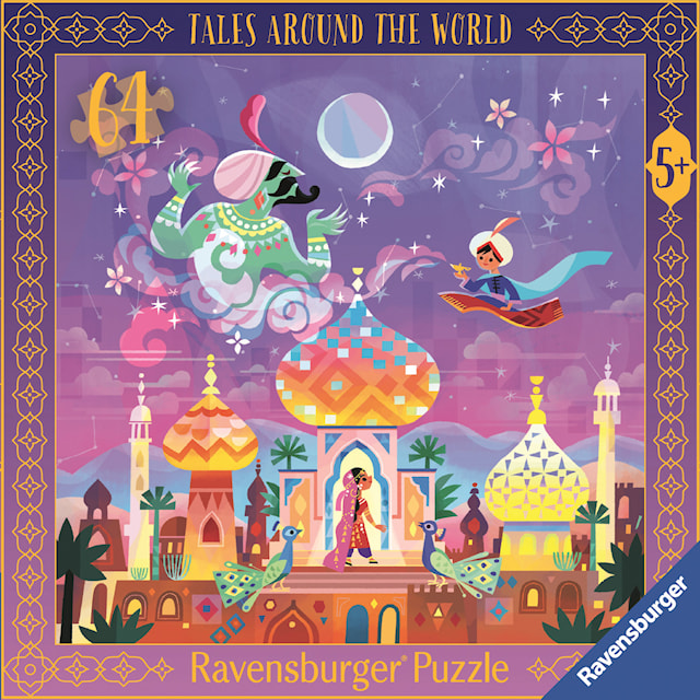 Produktbild 2 för Aladdin and the Wonderful Lamp Pussel 64 Bitar, Ravensburger