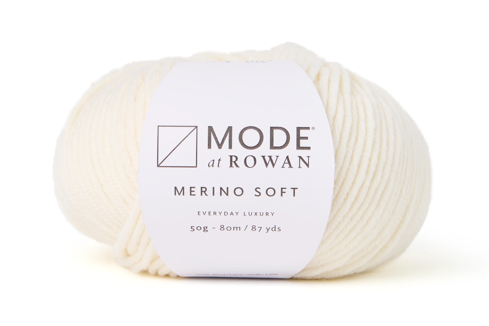 Produktbild för Merino Soft 100% Merinoull 50gr Snow 017 Mode at Rowan